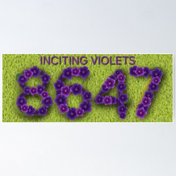 Aperçu de l'œuvre Incitant les violettes 8647 créée et vendue par GoldenMMoments.