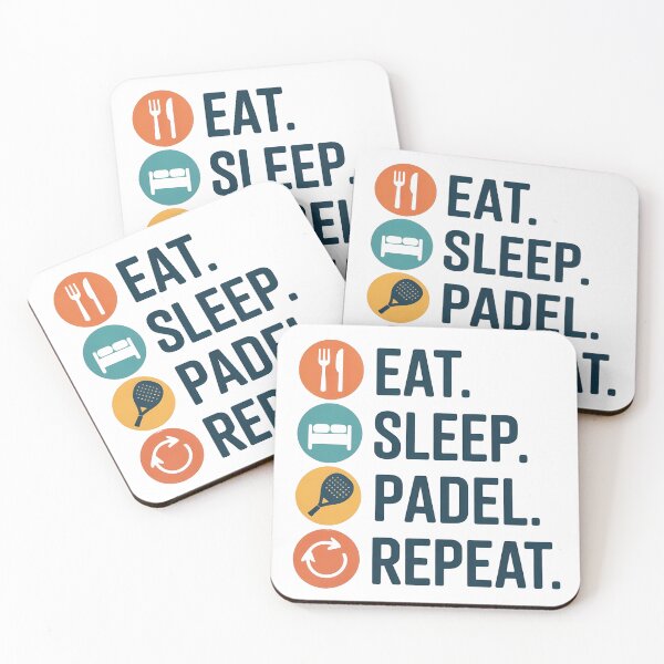 Item preview, Eat. Sleep. Padel. Repeat. | Funny Minimal Padel Icons designed and sold by Epesem.