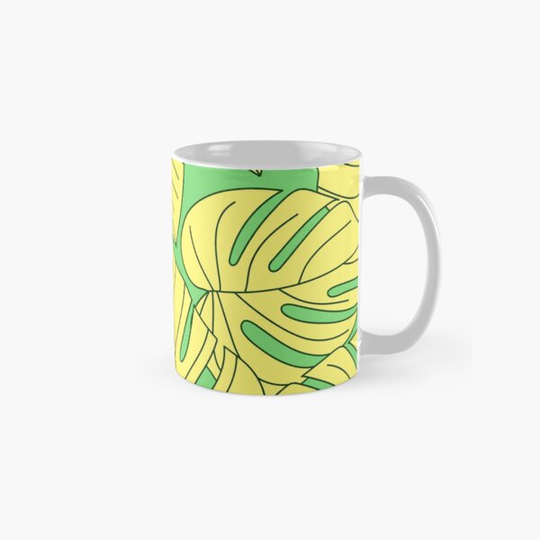 Item preview, Yellow And Green Monstera Palm Leaves Tropical Pattern designed and sold by DEC02.