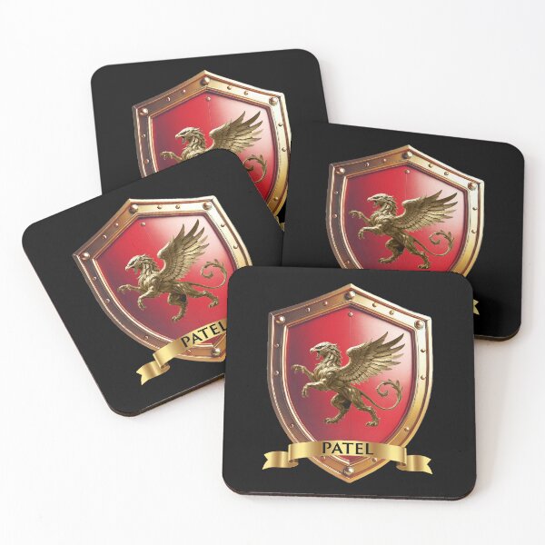 Item preview, Patel Crest Shield with Banner  Family Honor Emblem designed and sold by Highlandkings.