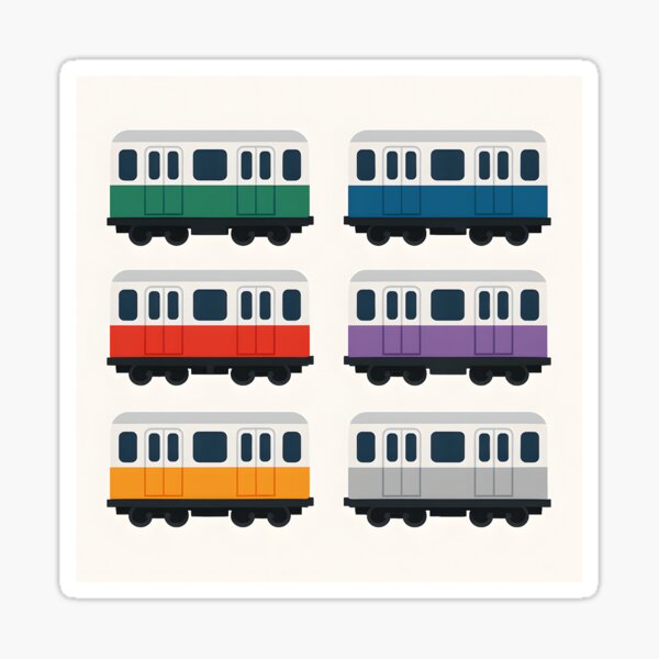 Artikel-Vorschau von MBTA-Züge – 6-Wagen-Serie, designt und verkauft von UMLAUT STUDIOS.