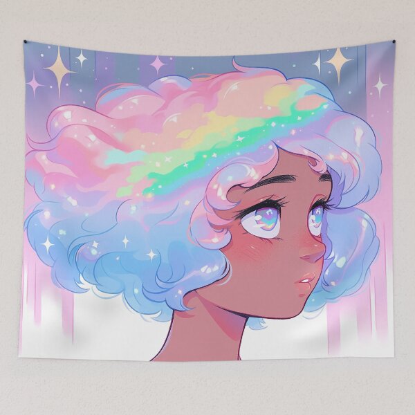 Item preview, Dreamy Pastel Anime Sky Gaze designed and sold by bubblegoth.