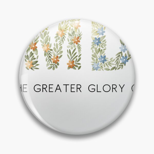 Item preview, AMDG Ad Majorem Dei Gloriam Floral  designed and sold by Mary Claire Scholl.