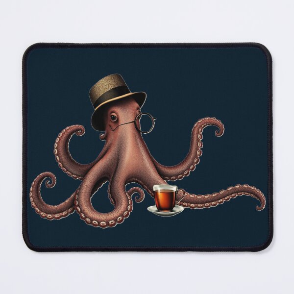 Item preview, Octopus Drinking A Cup Of Tea designed and sold by Daemolitia Designs.