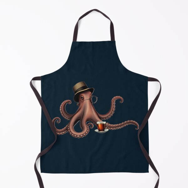 Item preview, Octopus Drinking A Cup Of Tea designed and sold by Daemolitia Designs.