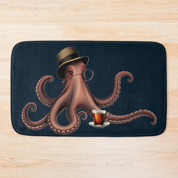 Item preview, Octopus Drinking A Cup Of Tea designed and sold by Daemolitia Designs.