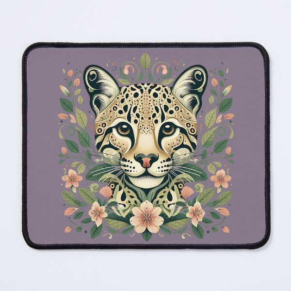 Item preview, Ocelot Cat Botanical Nature Art Illustration2 designed and sold by BirdsnStuff.