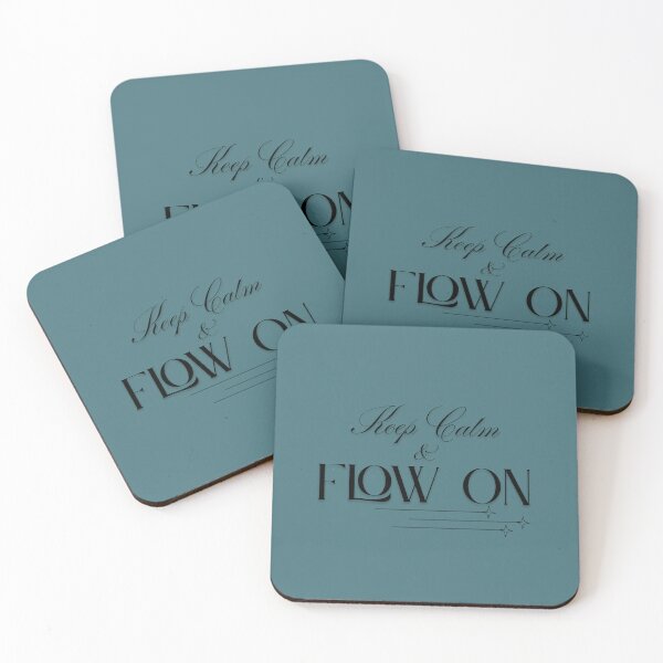 Item preview, Keep Calm and Flow On – Boho Minimalist Serenity Quote designed and sold by Pamthedesigner.