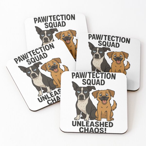 Item preview, Pawtection Squad – Unleashed Chaos Dog Duo Cartoon Design designed and sold by PettyWithPurpose.