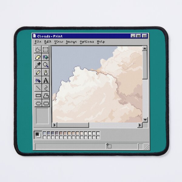 Item preview, Pastel Clouds Microsoft Paint Pixel Art  designed and sold by pebblepebblepebblepebblepebble.