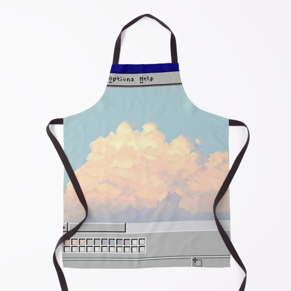 Item preview, Sunset Cloud Microsoft Paint Pixel Art  designed and sold by pebblepebblepebblepebblepebble.