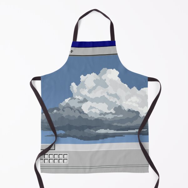 Item preview, Grey Storm Cloud Microsoft Paint Pixel Art  designed and sold by pebblepebblepebblepebblepebble.
