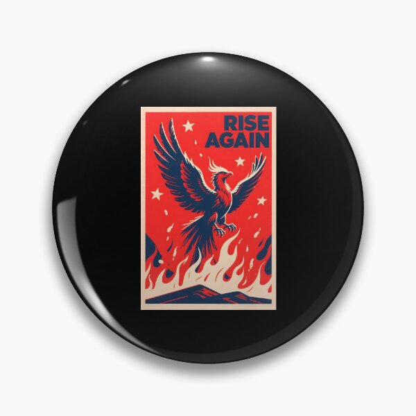 Item preview, Rise Again – Phoenix Poster in Shepard Fairey Hope Style designed and sold by HoopeStylee.