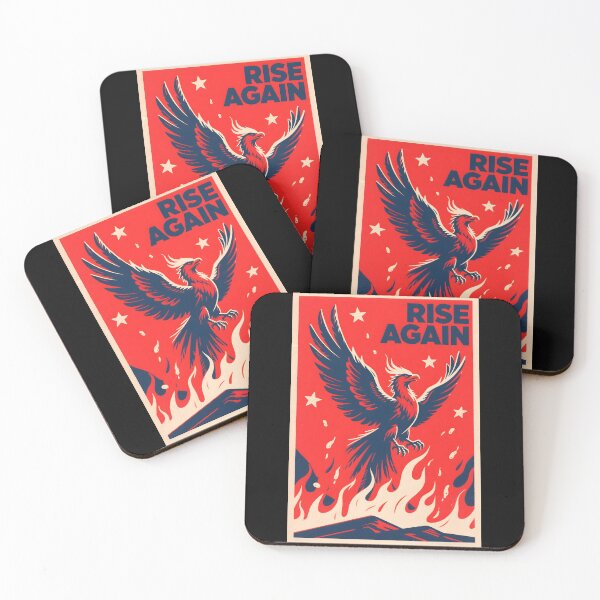 Item preview, Rise Again – Phoenix Poster in Shepard Fairey Hope Style designed and sold by HoopeStylee.