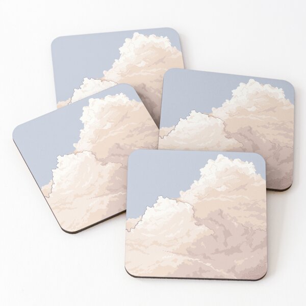 Item preview, Pastel Clouds Pixel Art designed and sold by pebblepebblepebblepebblepebble.