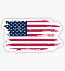 Vintage Distressed American Flag T-Shirts & Stickers Sticker