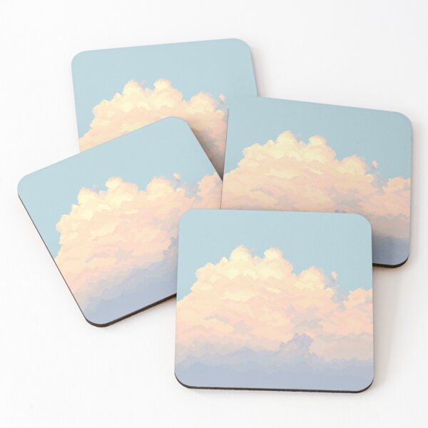 Item preview, Sunset Cloud Pixel Art  designed and sold by pebblepebblepebblepebblepebble.