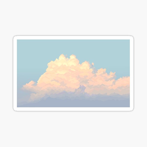 Artikel-Vorschau von Sonnenuntergang Wolke Pixel Art, designt und verkauft von pebblepebblepebblepebblepebble.