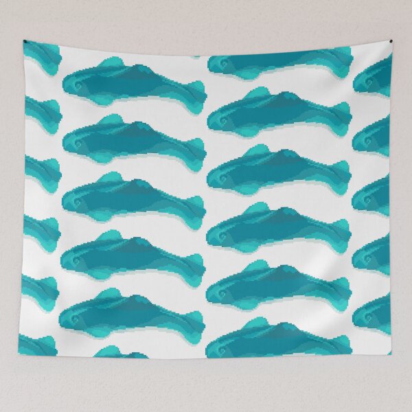Item preview, Gummy Shark Pixel Art  designed and sold by pebblepebblepebblepebblepebble.