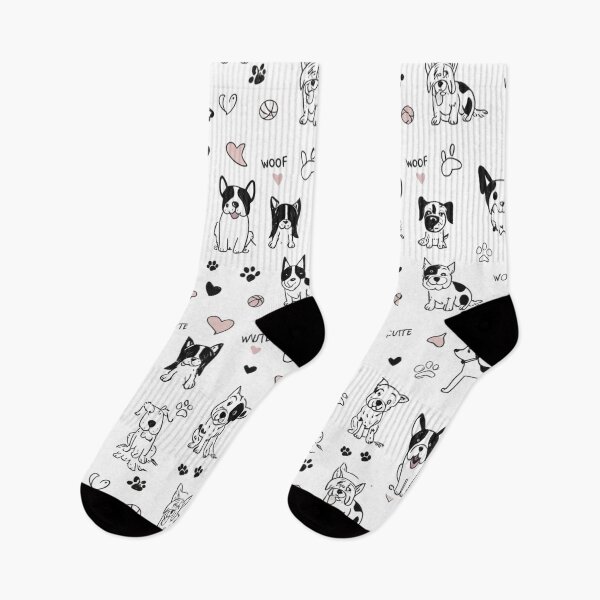 Item preview, charming pattern centered around cats, featuring various playful elements on a black background.  designed and sold by MadameSayCheese.
