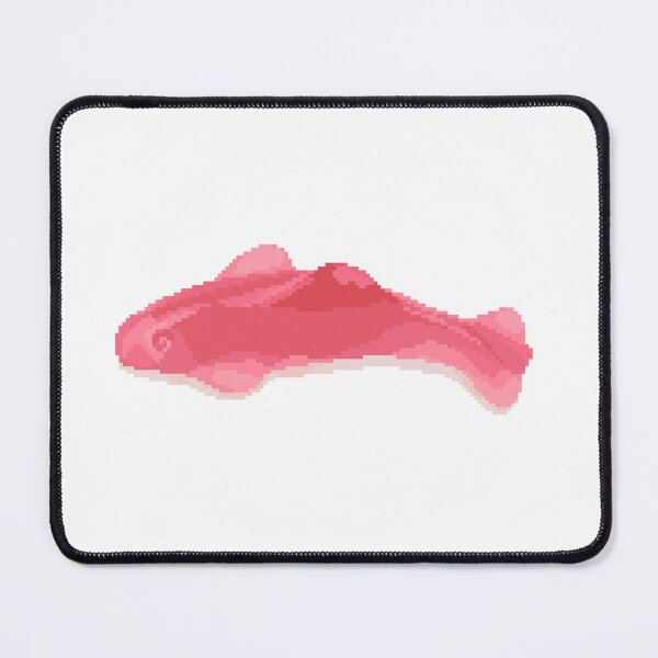 Item preview, Pink Gummy Shark Pixel Art  designed and sold by pebblepebblepebblepebblepebble.