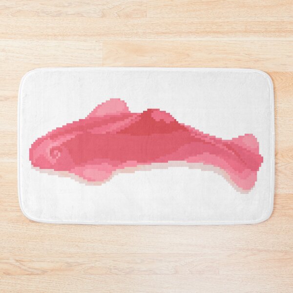 Item preview, Pink Gummy Shark Pixel Art  designed and sold by pebblepebblepebblepebblepebble.