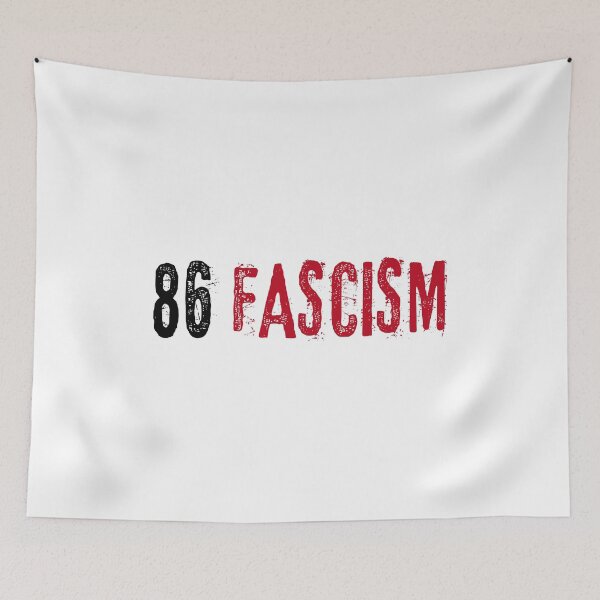 Item preview, 86 Fascism 86 47 Anti-Fascist T-Shirts Hoodies Hats Pins Stickers Magnets Mugs Posters Antifa Anti Fascism Anti Trump Activist Protester Resist Fascism Tees Resistance designed and sold by allfreelance.