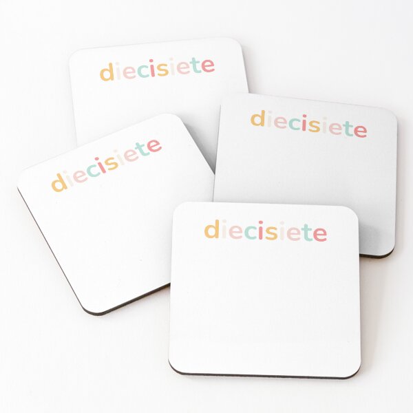 Item preview, Diecisiete Spanish 17th Birthday fun Fiesta/party cute designed and sold by snowry.