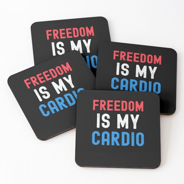 Item preview, Freedom is my cardio funny 4th of July humor designed and sold by snowry.