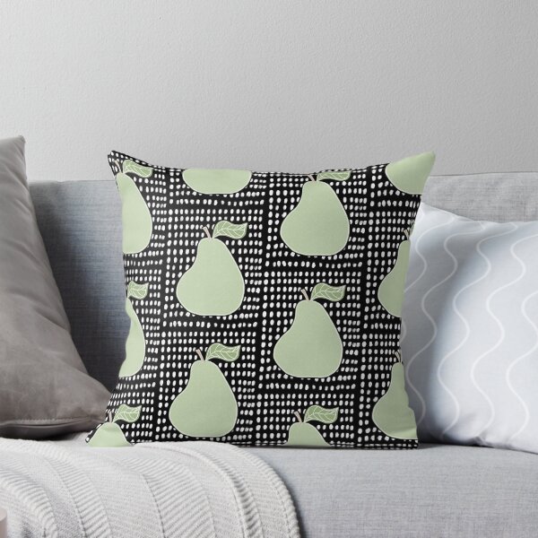 Item preview, “Pear Shaped” | Black and White Background designed and sold by LiseHoltArt.