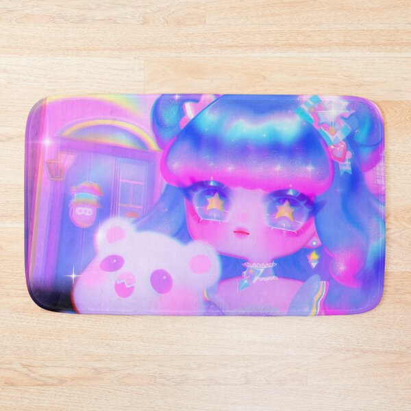 Item preview, Starlit Girl with Rainbow Hair designed and sold by bubblegoth.