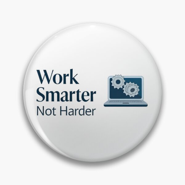 Item preview, Work Smart, Not Hard designed and sold by Simple_Designs.