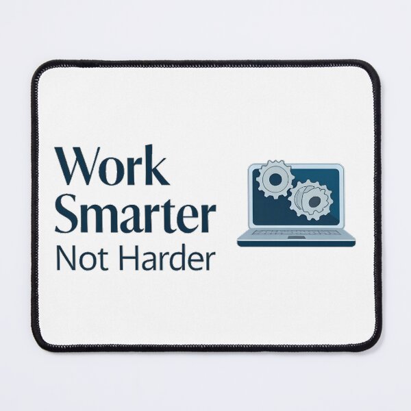 Item preview, Work Smart, Not Hard designed and sold by Simple_Designs.