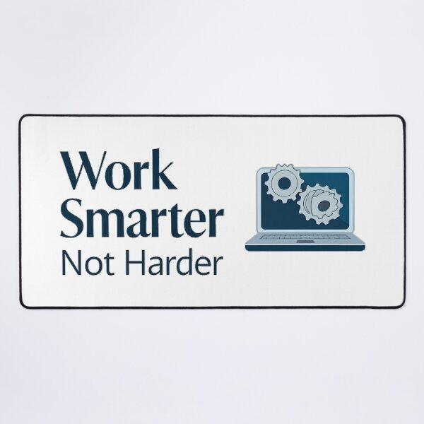 Item preview, Work Smart, Not Hard designed and sold by Simple_Designs.