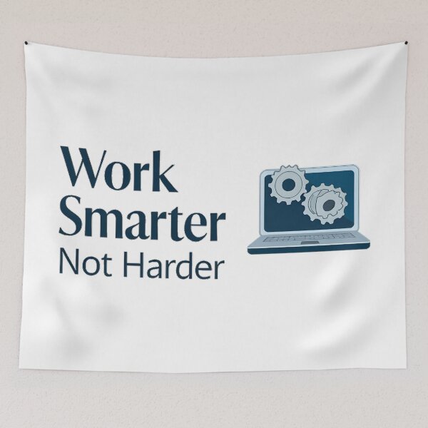 Item preview, Work Smart, Not Hard designed and sold by Simple_Designs.