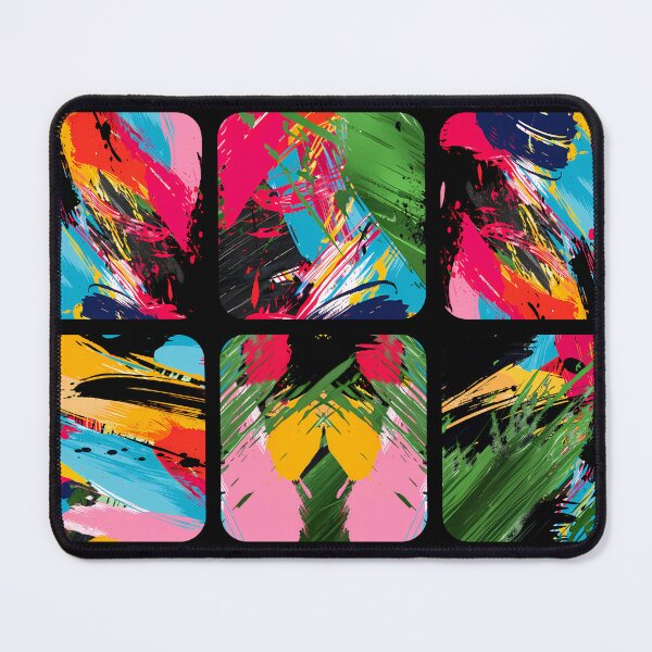 Item preview, Vibrant Abstract Art Collage: A Burst of Color and Creativity designed and sold by Bearded Jester Designs.