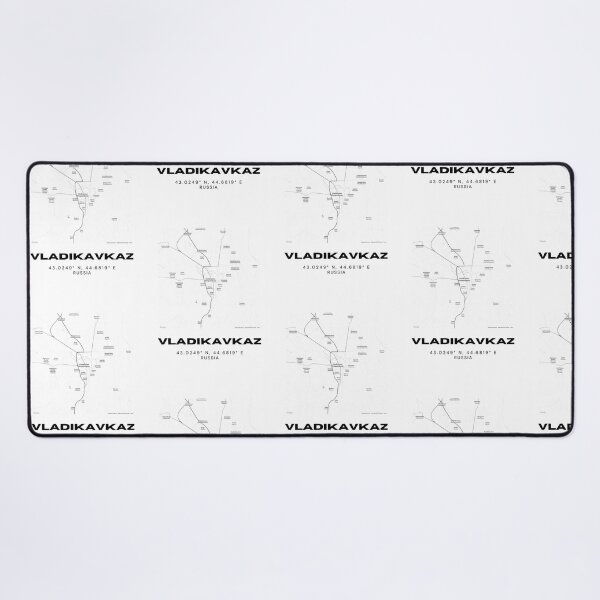 Item preview, Vladikavkaz Map – Caucasus Mountain City in Minimalist Style designed and sold by RM-Journey.