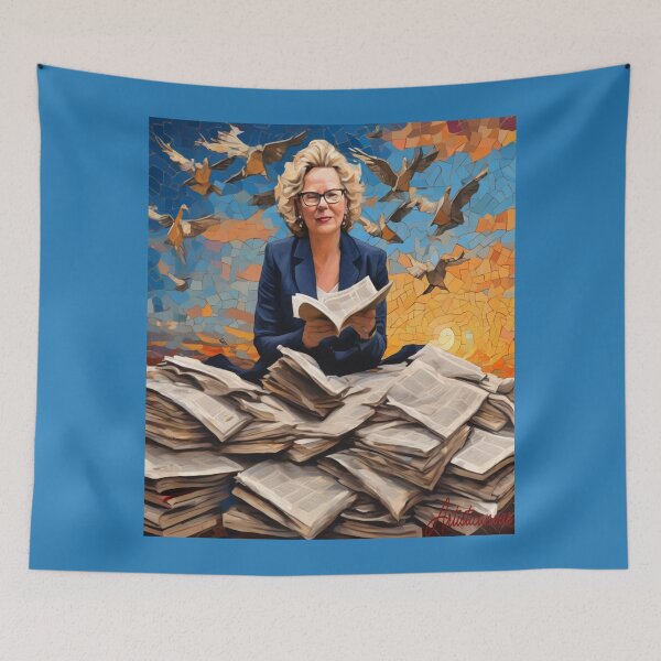 Item preview, "Laura Tingle: Elegance Amongst the News" designed and sold by Artisticanvas.