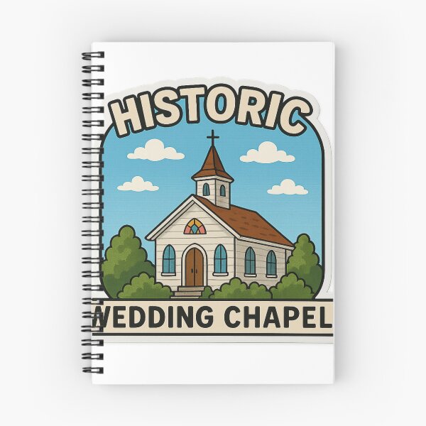 Item preview, Historic Wedding Chapel – Ringgold, Georgia Cartoon Design designed and sold by Stilll Waters Studio.