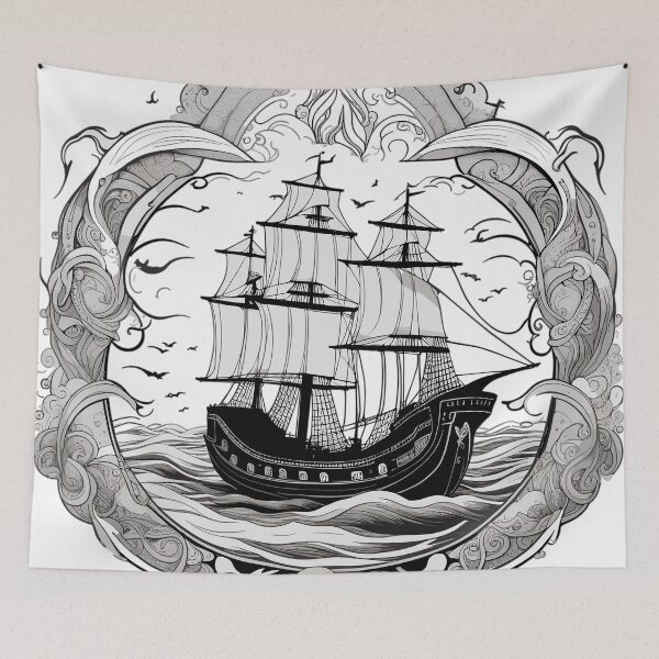 Item preview, Intricate Nautical Artwork designed and sold by houta.