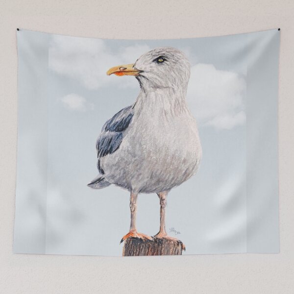 Item preview, Seagull cloudy sky designed and sold by NathBros.