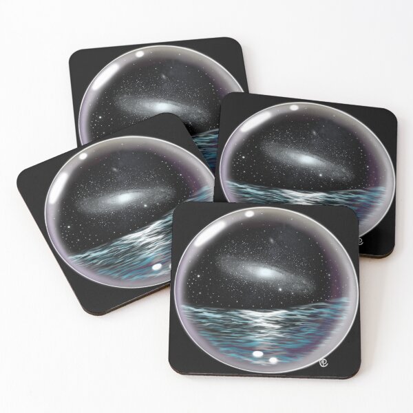 Item preview, Galaxy In A Bubble Galaxy and Ocean Digital Art designed and sold by BlueMoonBarn.