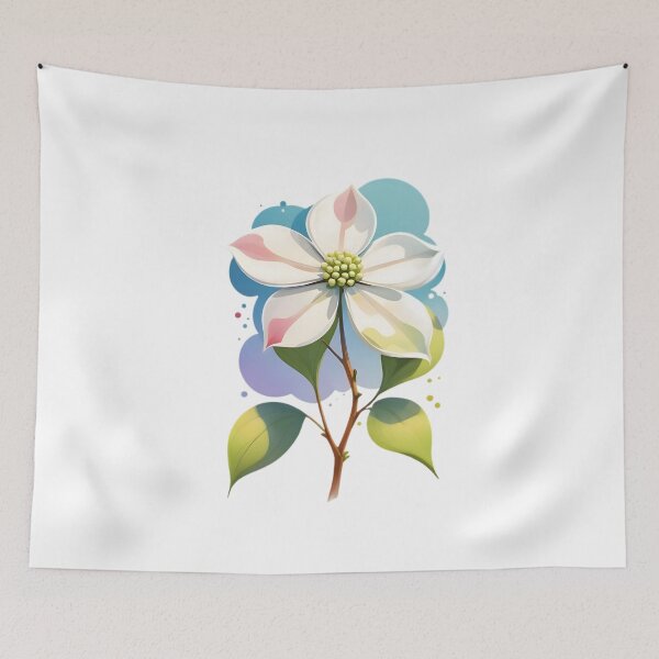 Item preview, White Dogwood Flower designed and sold by HOMETOWN86.