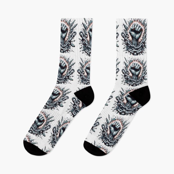 Item preview, Fist Breaking Chains – Power Symbol Art, Rebellion, Freedom, Resistance designed and sold by Chaos Kitten Emporium.