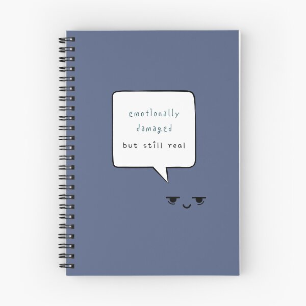 Item preview, Emotionally Damaged but Still Real – Honest Mental Health Quote designed and sold by mintmono-studio.