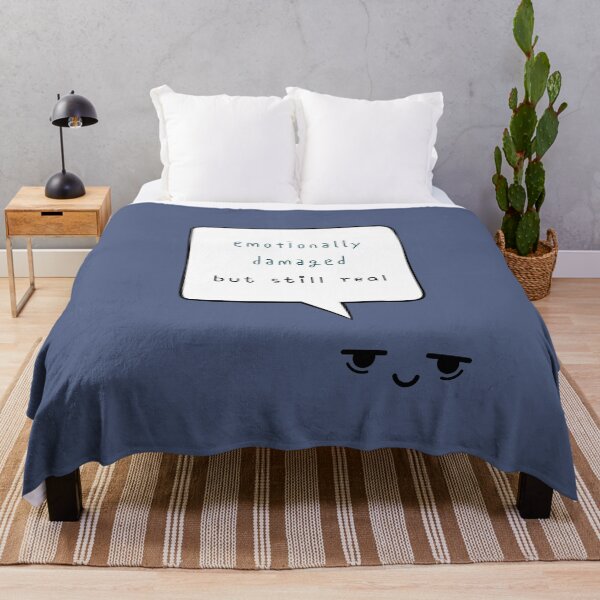 Item preview, Emotionally Damaged but Still Real – Honest Mental Health Quote designed and sold by mintmono-studio.