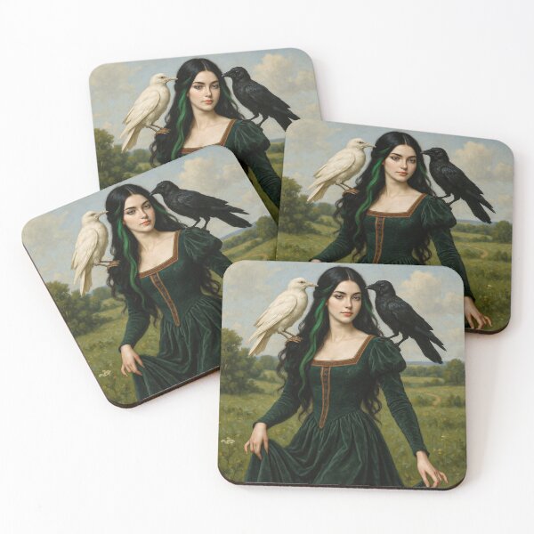 Item preview, Lady of Dawn and the Ravens designed and sold by DibujandoPorfa.