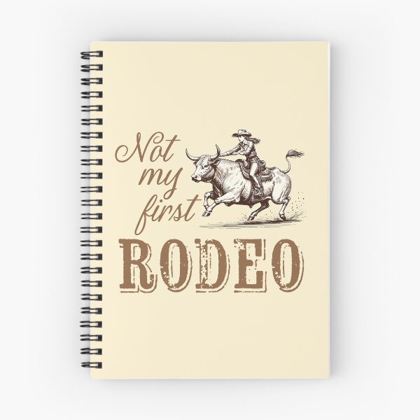 Item preview, Not my First Rodeo, Cowgirl Riding Bull designed and sold by Futurebeachbum.
