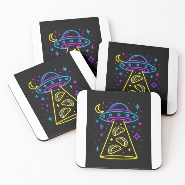 Item preview, “Taco Beam Supreme – Neon UFO Delivery” designed and sold by GraceUponAGoose.