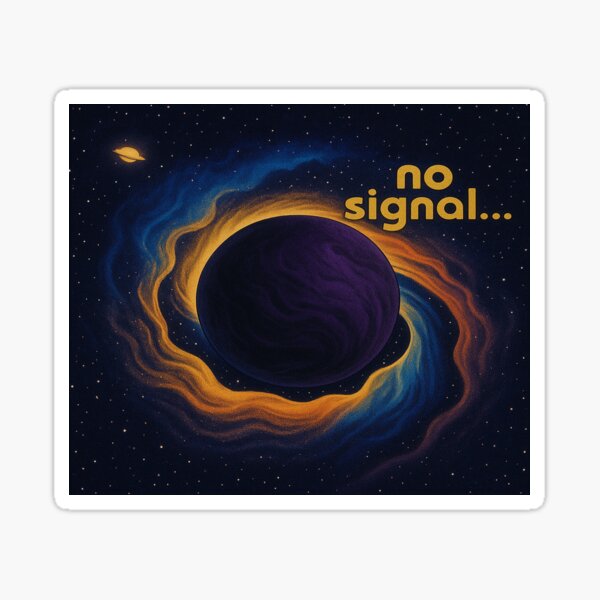 Item preview, No Signal Galaxy Eclipse – Cosmic Aesthetic Design designed and sold by TheGloomShop.